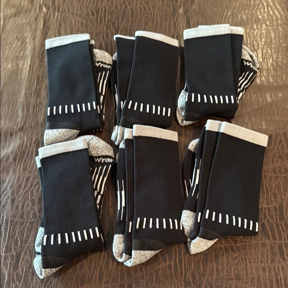 Wrangler Black and Gray Men's Socks